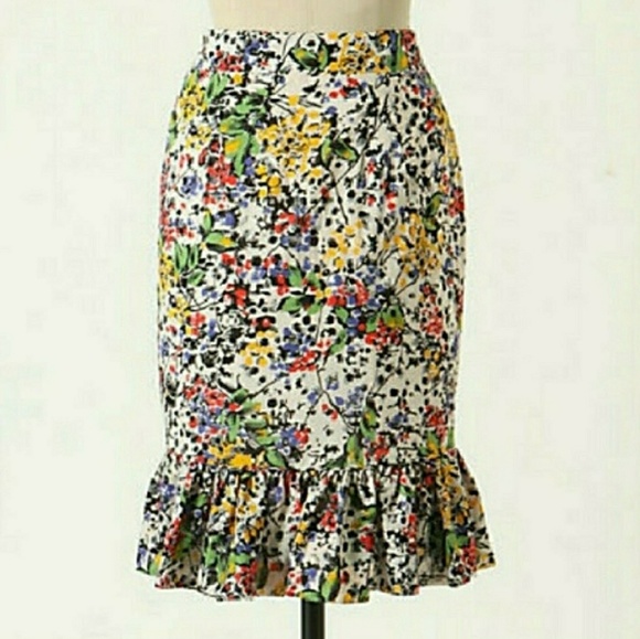 Anthro Edme and Esyllte Hustle Bustle Skirt - Picture 2 of 6